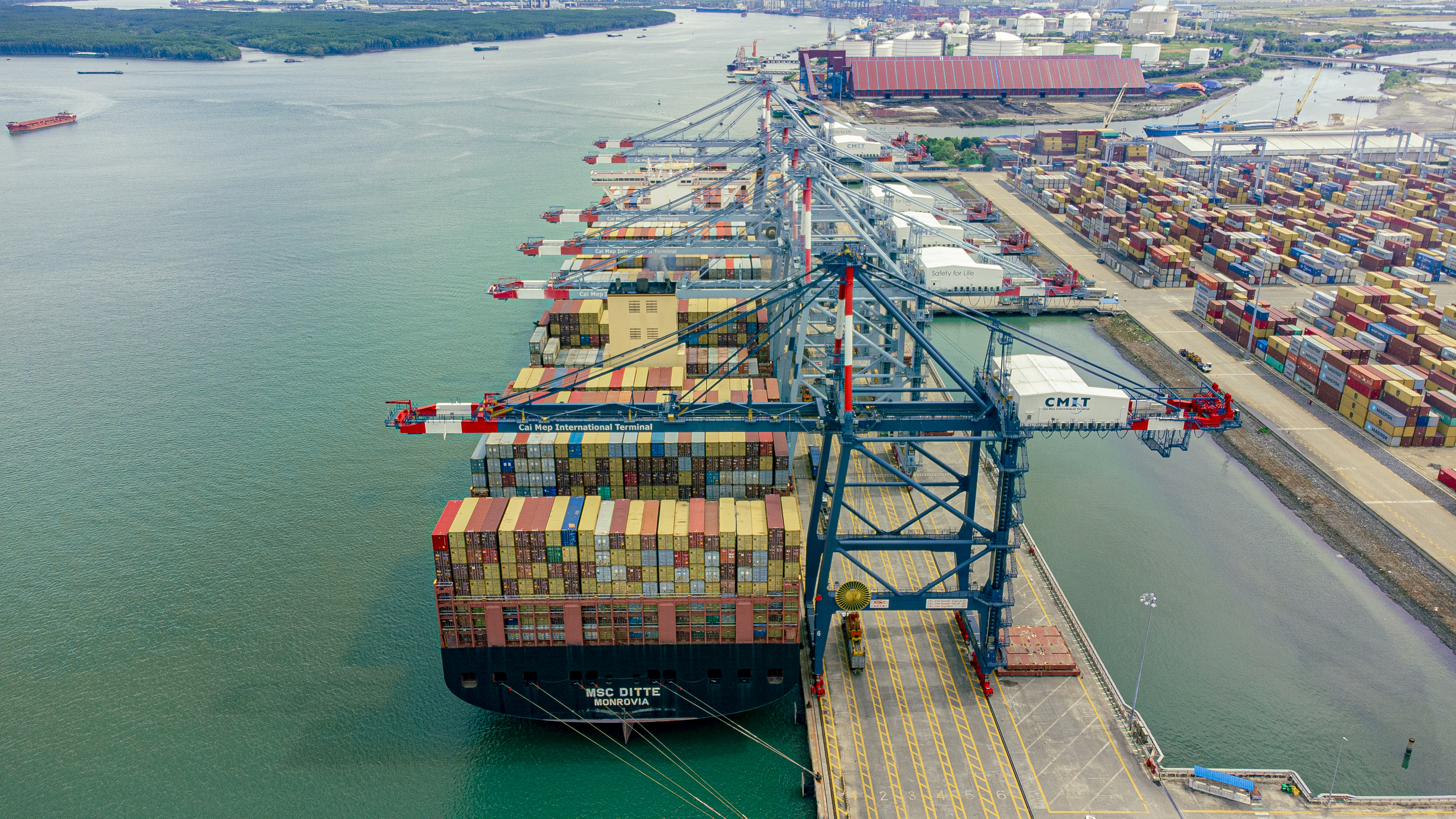 CMIT chào đón tàu container lớn nhất mà hãng tàu MSC đưa vào khai thác tại Việt Nam